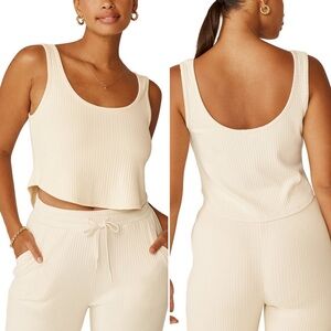Beyond Yoga Cream Well Traveled Tank Top Women’s Size Large